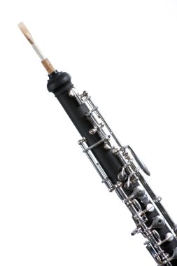 Oboe Clarinet Isolated On White clipart