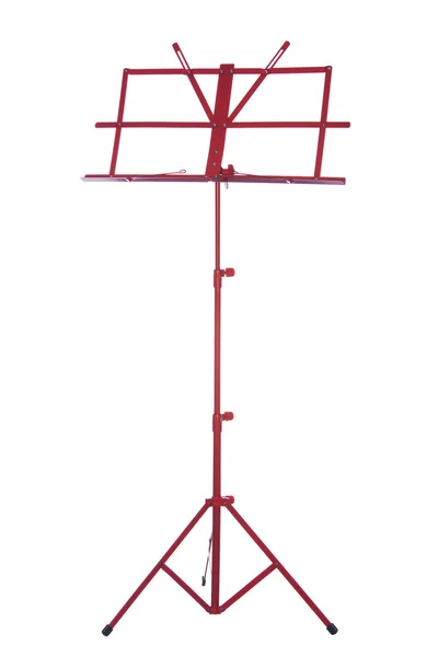 Music Stand Red Isolated on White — Stock Photo, Image