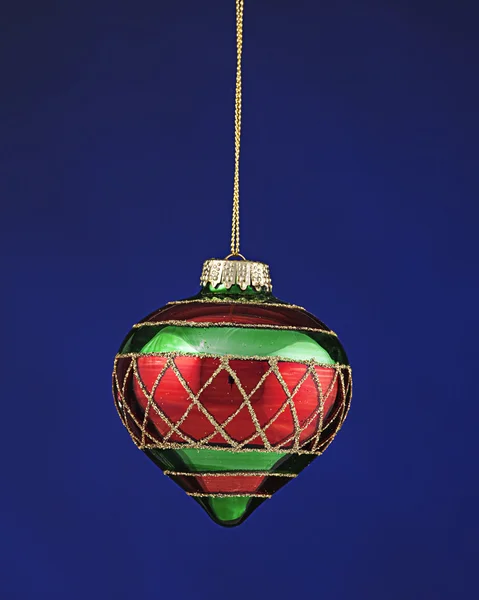 Ornamento Árvore de Natal Vermelho e Verde — Fotografia de Stock
