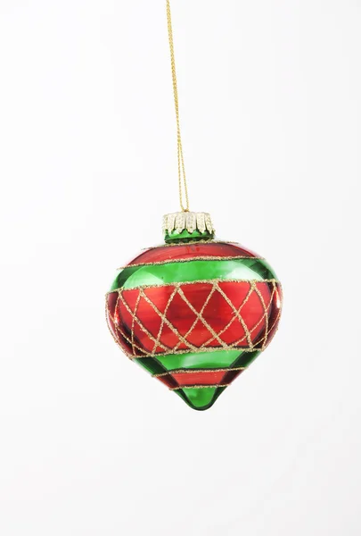 Green Christmas Ornament Isolated — Stock Photo, Image