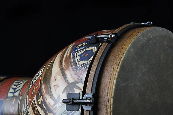 아프리카 djembe 드럼 또는 검정 — 스톡 사진