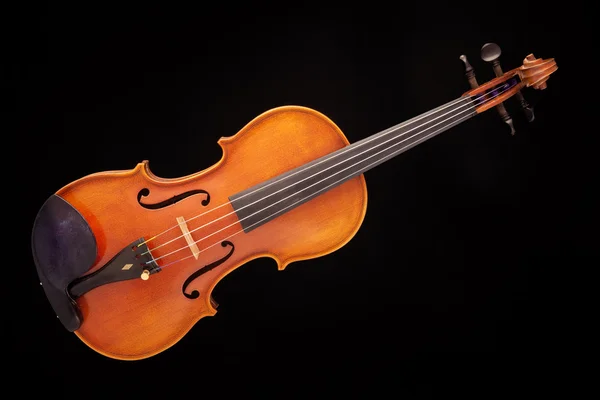Violin viola isolerade på svart — Stockfoto
