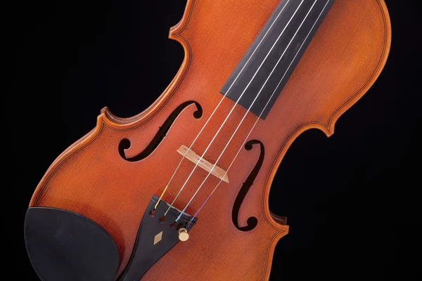 블랙에 고립 된 바이올린 비올라 — 스톡 사진