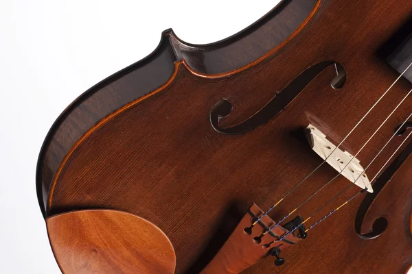 Corpo de violino Viola isolado em branco — Fotografia de Stock