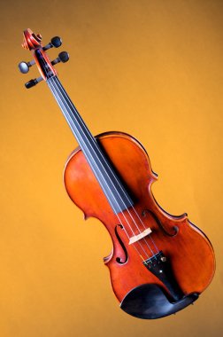 Complete Violin Viola on Gold clipart