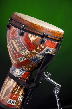 Afrika latin djembe davul yeşil