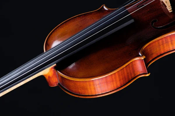 Скрипка Виола Изолирована на черном — стоковое фото
