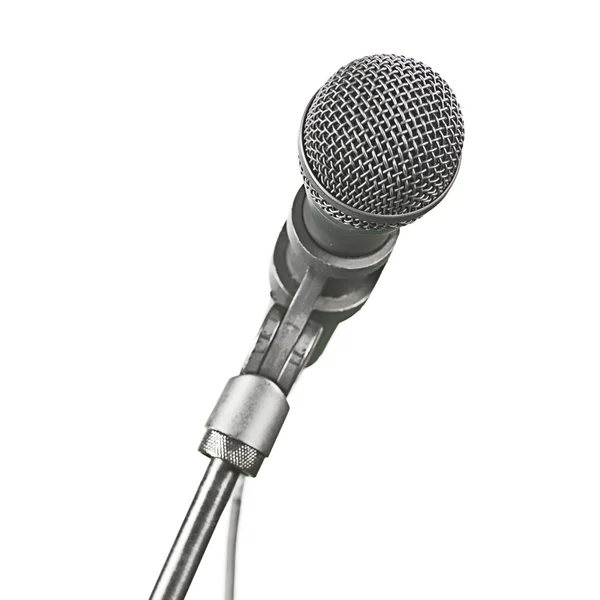 stock image Microphone Isolated On White