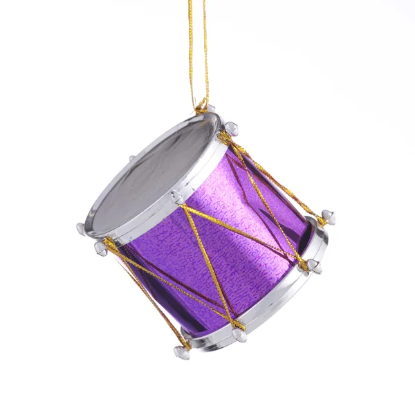 Purple Christmas Drum Ornament — Stock Photo, Image