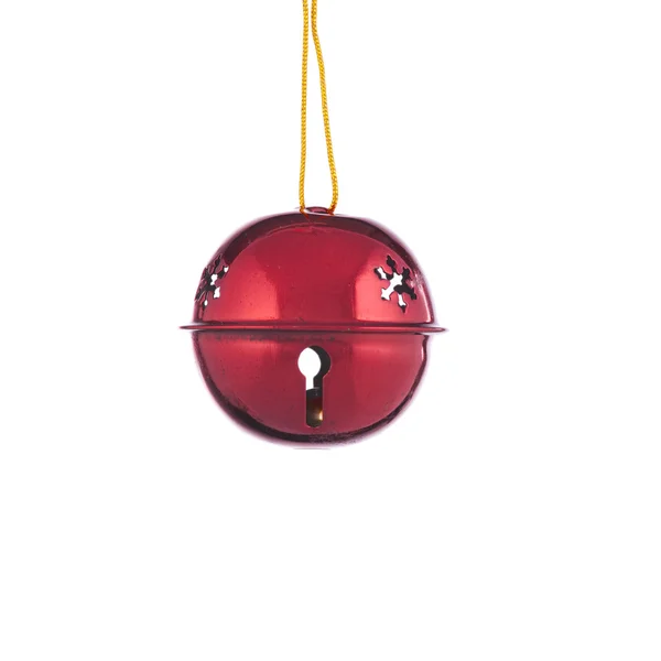 Red Christmas Bell Ornament — Stock Photo, Image