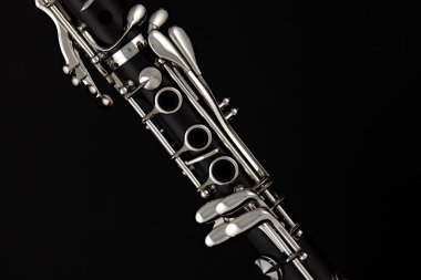 Soprano Clarinet Isolated o Black clipart