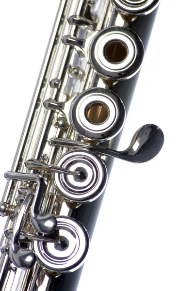 Fluit close-up geïsoleerd op wit — Stockfoto