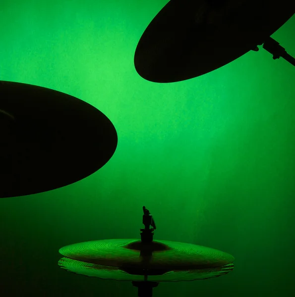 Jeu de Cymbales en Silhouette — Photo