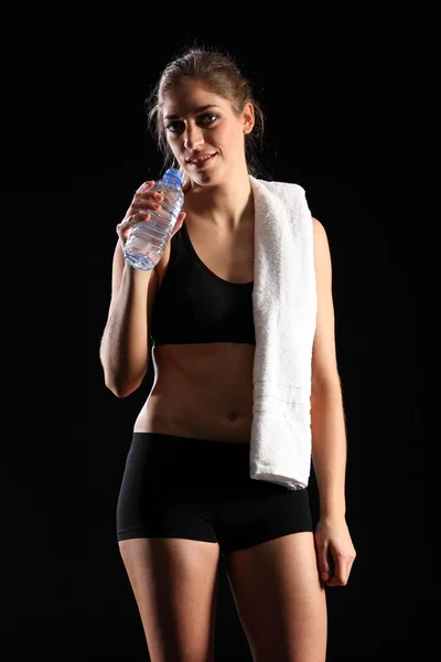 Woman cooling down after exercise — Stock Photo, Image
