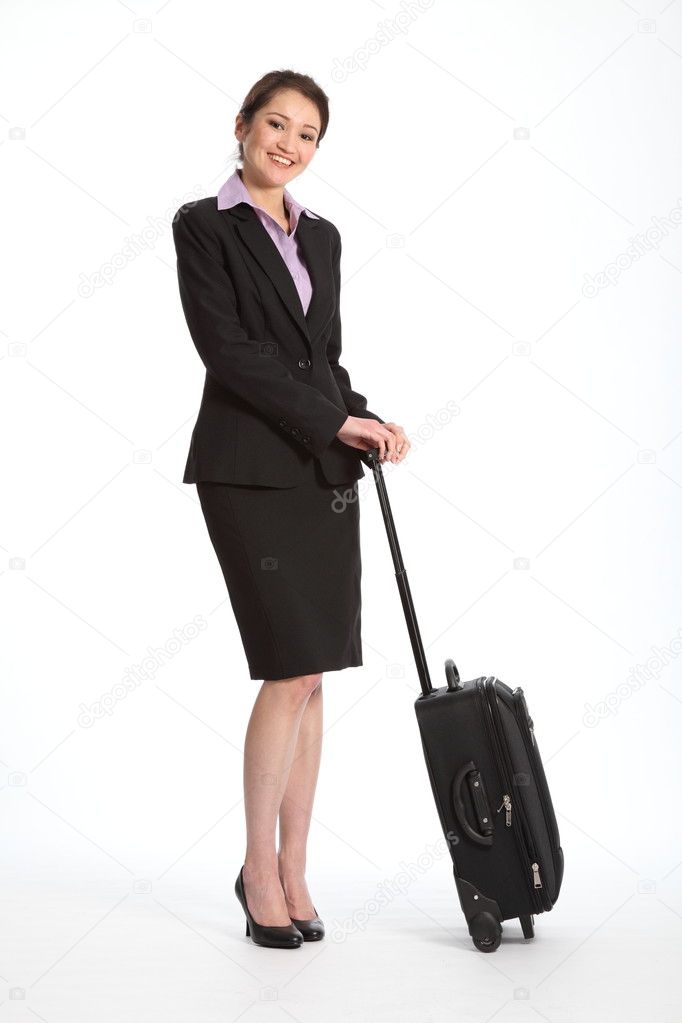 Business trip for career woman