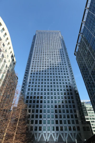 Skyscraper buildings in Canary Wharf London UK — Stock Photo, Image