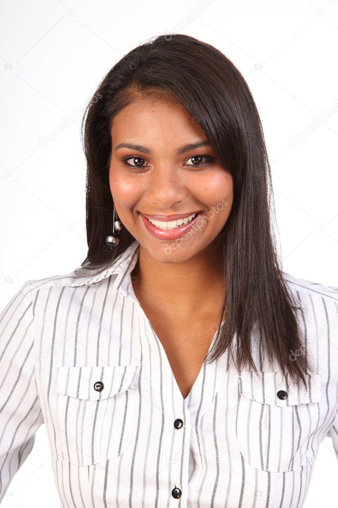 Beautiful black smiling woman Stock Photo by ©darrinahenry 6028335