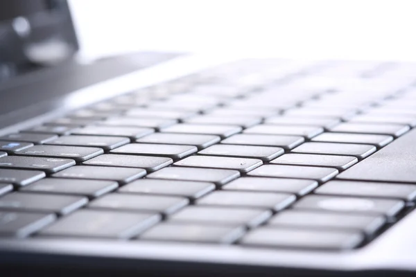 stock image Black laptop and keyboard