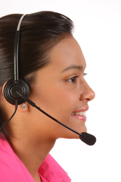 Beautiful young receptionist — Stock Photo, Image
