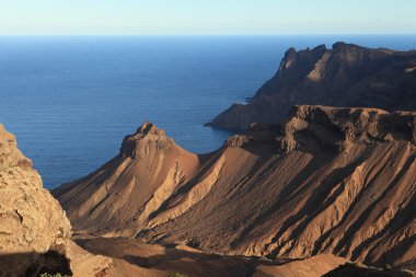 Volcanic coastline of St Helena clipart