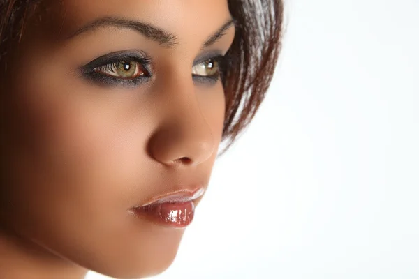 Groene ogen schoonheid van gemengd ras — Stockfoto
