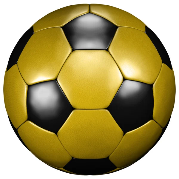 Ballon de football futhe gelb-schwarz jaune-noir — Photo