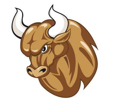 Cartoon bull clipart