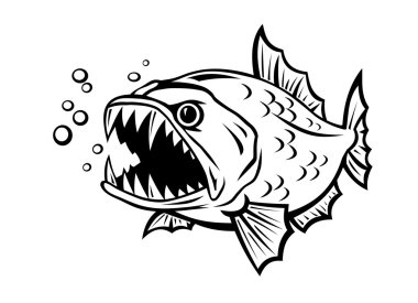 Download Monster Fish Free Vector Eps Cdr Ai Svg Vector Illustration Graphic Art