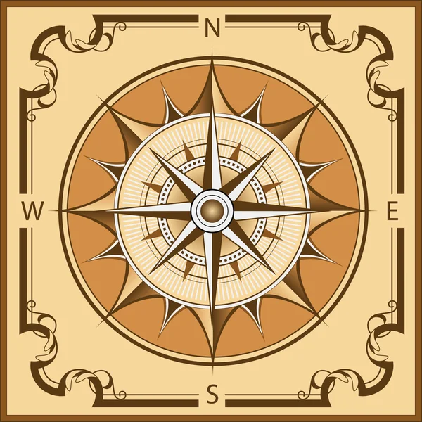 stock vector Vintage compass