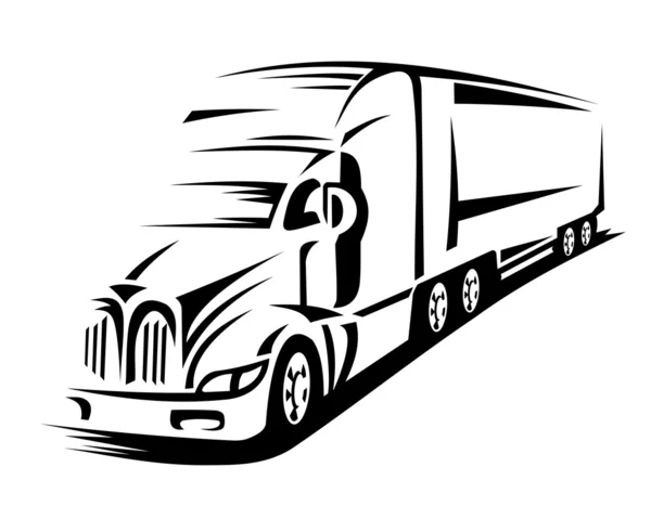 Camion mobile — Image vectorielle