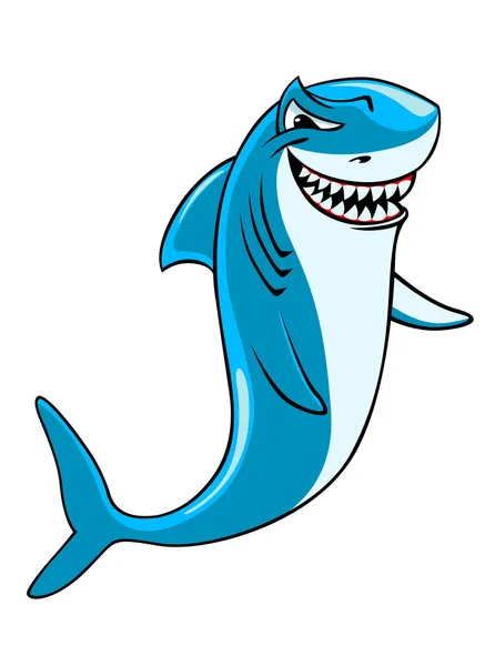 Tubarão dos desenhos animados —  Vetores de Stock