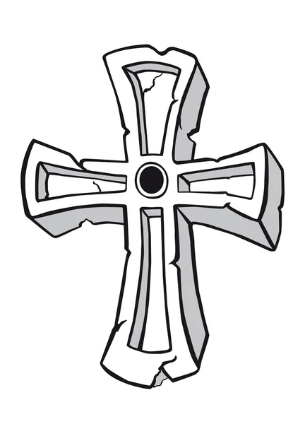 Croce antica — Vettoriale Stock