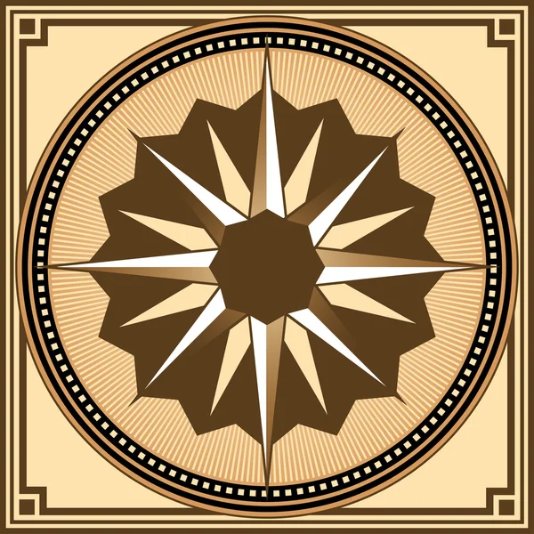 Starověké kompas — Stockový vektor