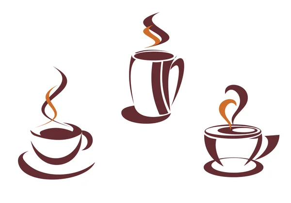Καφέ σύμβολα — Διανυσματικό Αρχείο