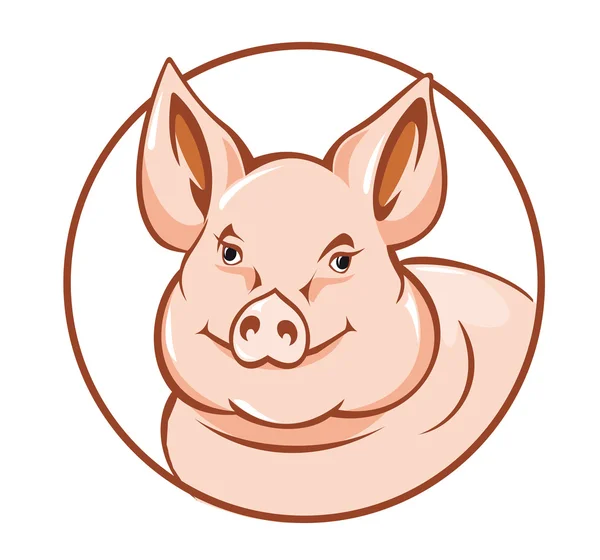 Gården gris — Stock vektor