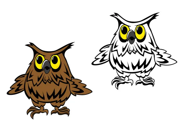 Cartoon owl — Stock Vector