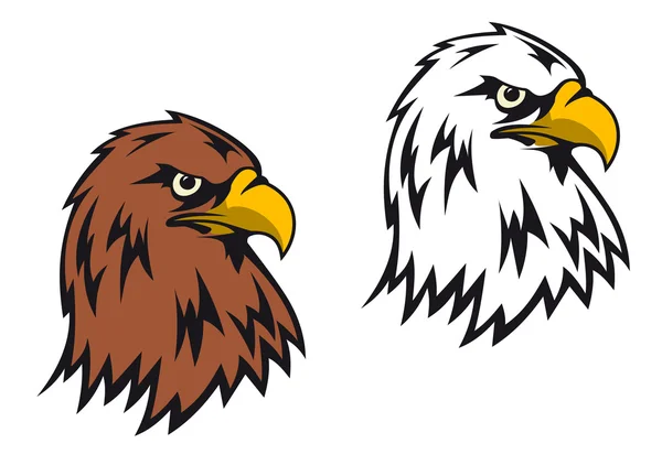 Tête d'aigle dessin animé — Image vectorielle