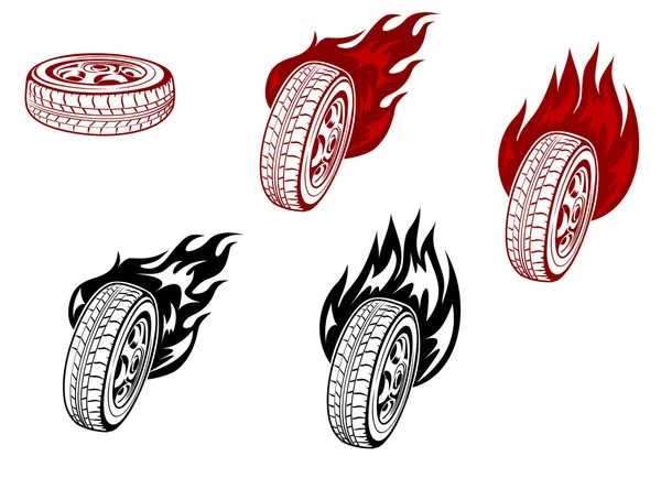 火の車輪 — ストックベクタ