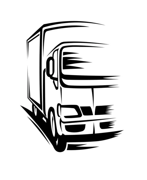 Flyttad lastbil — Stock vektor