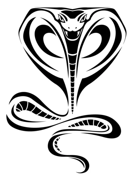 Cobra dövme — Stok Vektör
