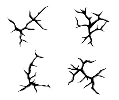 Cracks and clefts clipart