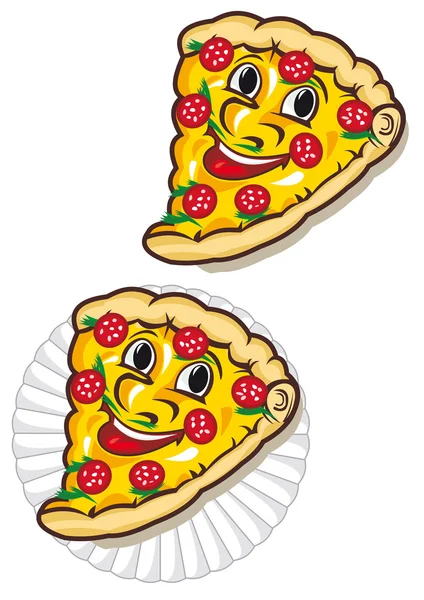 Аппетитная пицца — стоковый вектор