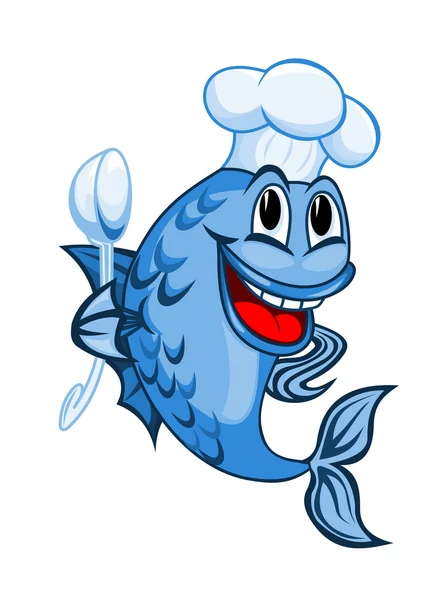 Chef fish — Stock Vector