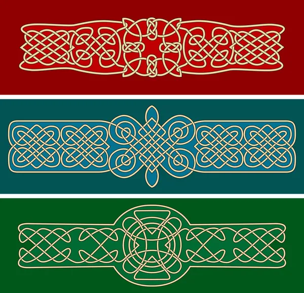 Ornements et motifs celtiques — Image vectorielle