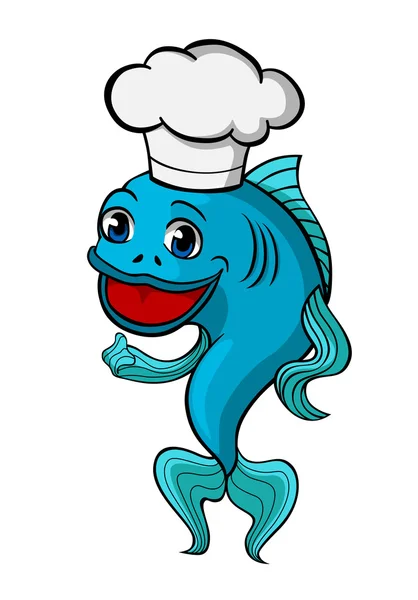 Szef kuchni ryb — Wektor stockowy