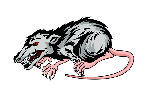 Опасная крыса — стоковый вектор