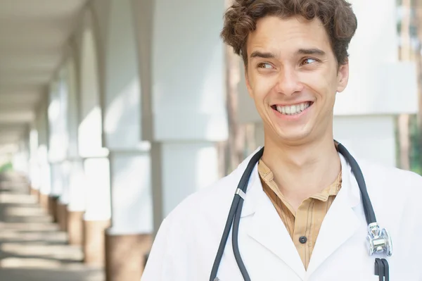 Crazy young doctor — Stock Photo, Image