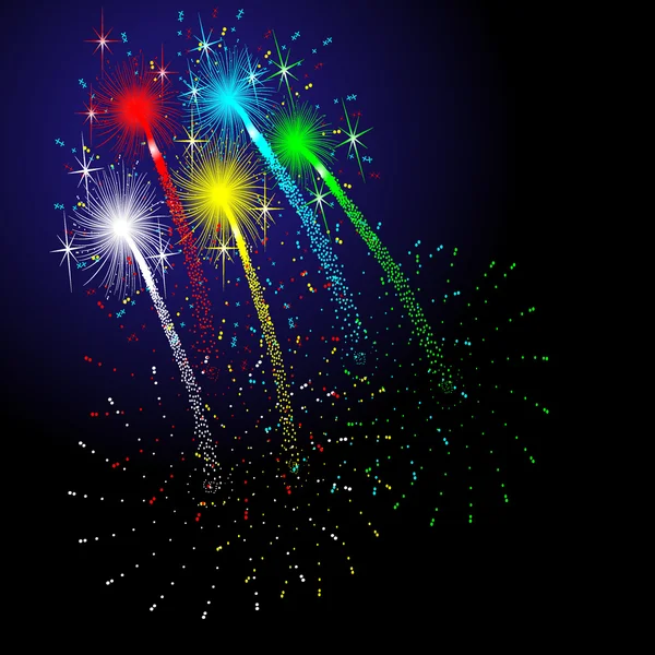 Fireworks — Stock Vector