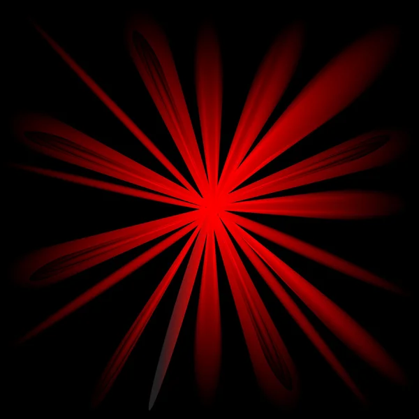 A red color design with a burst — Stock Vector