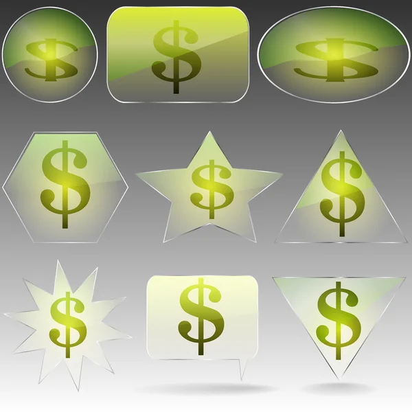Icônes Web financières — Image vectorielle